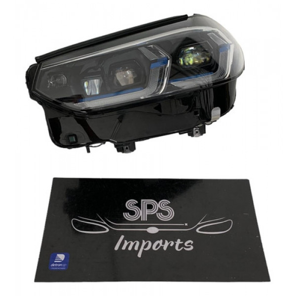 Farol Bmw X3 X4 Laser Esquerdo 2021 A 2024 Usado Original