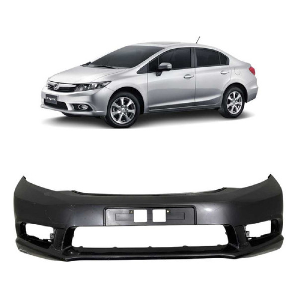 Parachoque Dianteiro Honda Civic 2012 A 2016 Usado Original - Cinza