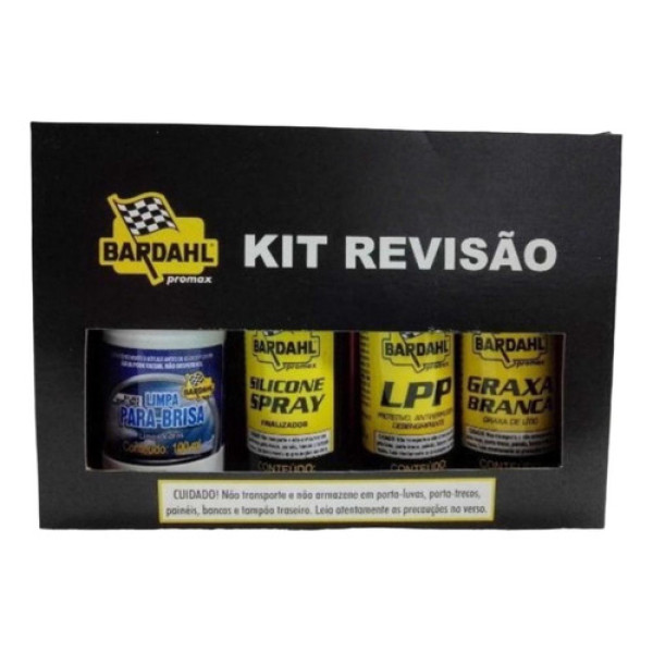 Kit Revisão Bardahl Promax - Limpa Parabrisa/silicone/lpp