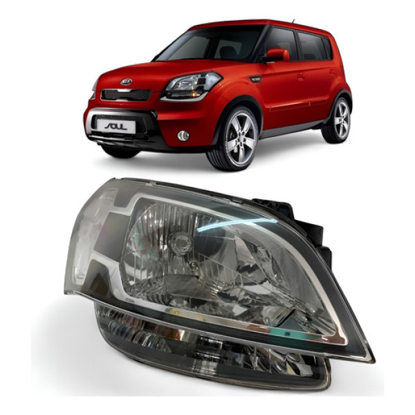 Farol Kia Soul Direito 2008 A 2012 Usado Original Direito/passageiro