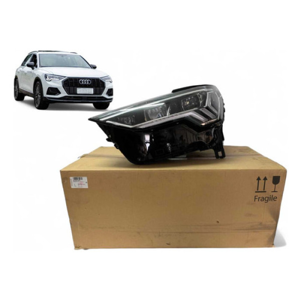 Farol Audi Q3 Full Led Completo Esquerdo 2020 2021 2022 2023