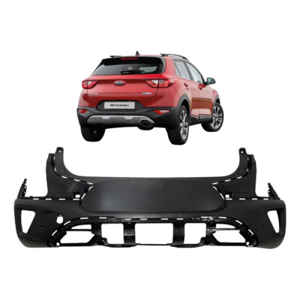 Spoiler Parachoque Traseiro Kia Stonic 2022 A 2025 Original Preto