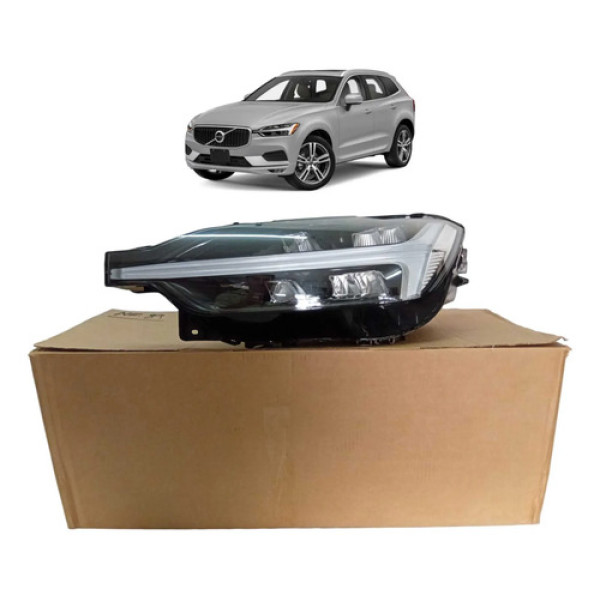 Farol Volvo Xc60 Black Esquerdo 2022 2023 2024 Original Esquerdo/motorista