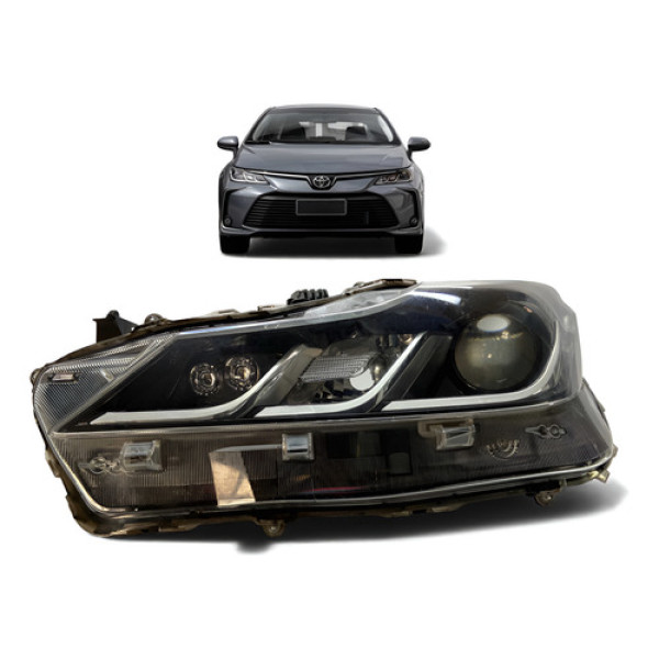 Farol Toyota Corolla Led Esquerdo 2018 A 2021 Original Esquerdo/motorista