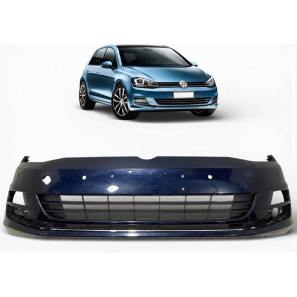 Parachoque Dianteiro Volkswagen Golf 2014 A 2017 Original Azul