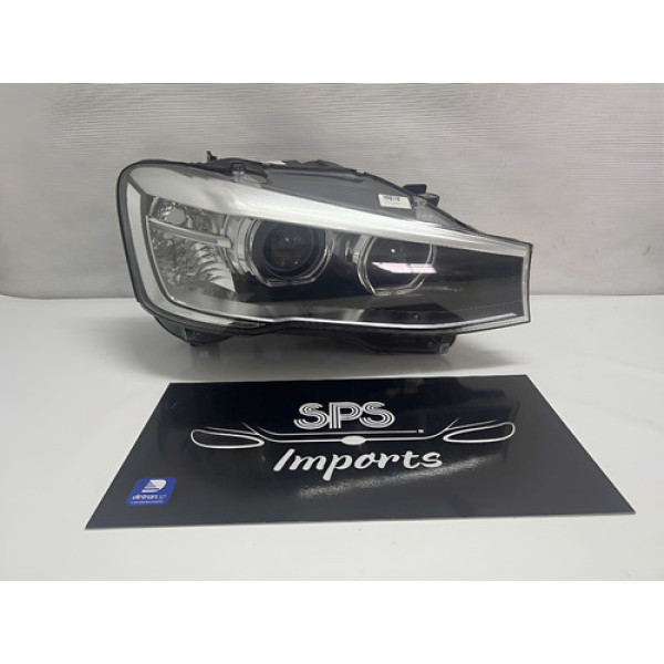 Farol Direito Bmw X3 Led Xênon 8 Pinos 2014 A 2017 Original