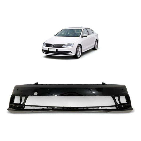 Parachoque Dianteiro Volkswagen Jetta 2015 A 2018 Original Preto
