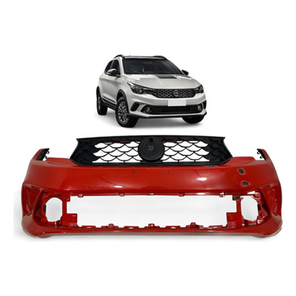Parachoque Dianteiro Fiat Argo Trekking 2017 A 2021 Original Vermelho