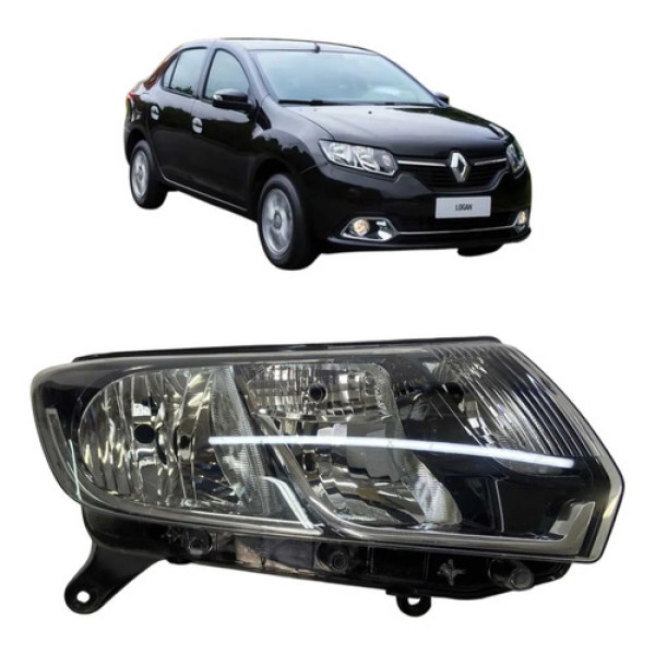 Farol Direito Renault Sandero Logan 2015 A 2020 Original Direito/passageiro