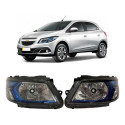 Farol Chevrolet Onix M/ Azul Esquerdo 2013 A 2016 Original