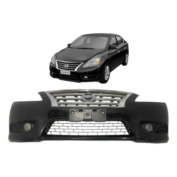 Parachoque Dianteiro Nissan Sentra 2014 A 2017 Original Preto