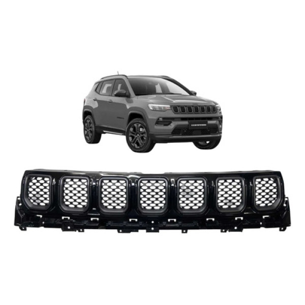 Grade Superior Jeep Compass 2022 A 2024 Original Preto Brilhante