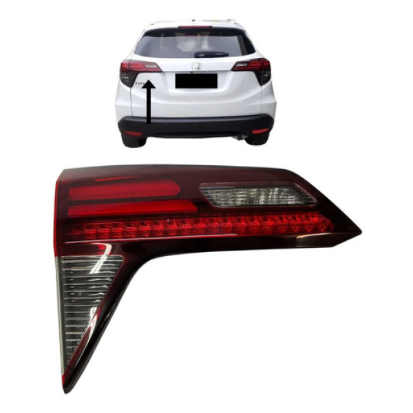 Lanterna Tampa Traseira Esquerda Honda Hrv 2018 A 2021 Esquerdo/motorista Vermelho