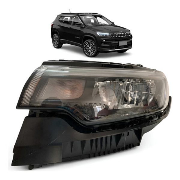 Farol Jeep Compass Full Led Esquerdo 2022 2023 2024 2025 Ori Esquerdo/motorista