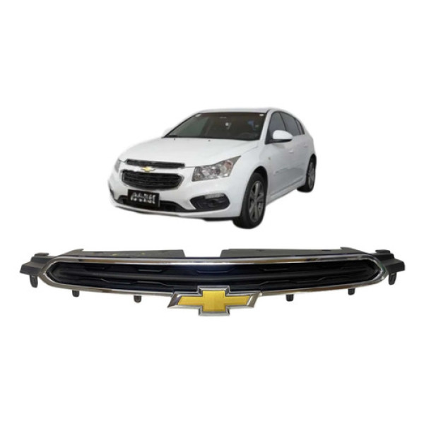 Grade Dianteira Superior Chevrolet Cruze 2015 2016 Original Preto Fosco