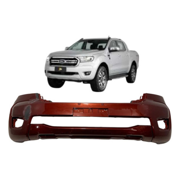 Parachoque Dianteiro Ford Ranger 2020 A 2023 Vermelho