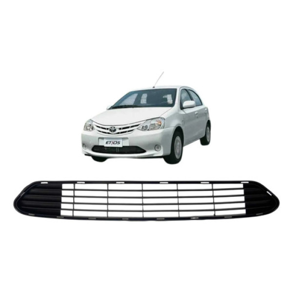 Grade Inferior Dianteira Toyota Etios 2012 A 2016 Original Preto Fosco