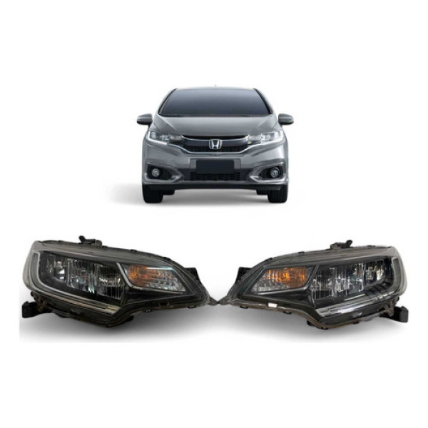 Farol Honda Fit Full Led Esquerdo 2019 A 2022 Original