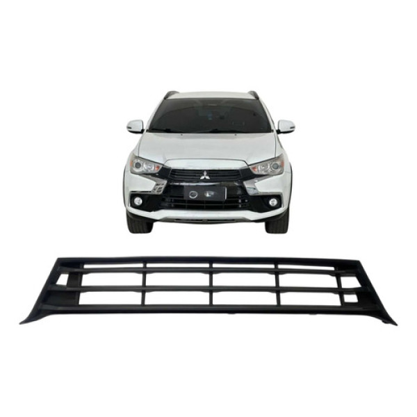 Grade Parachoque Mitsubishi Asx 2017 A 2020 Original Preto Fosco