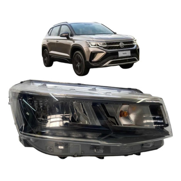 Farol Direito Volkswagen Taos Comfortline 2022 A 2025 Direito/passageiro