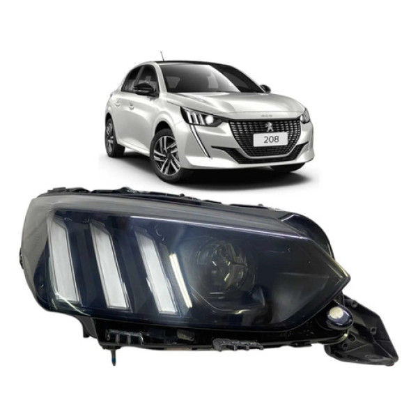 Farol Direito Peugeot 208 2021 2022 2023 2024 Original Direito/passageiro