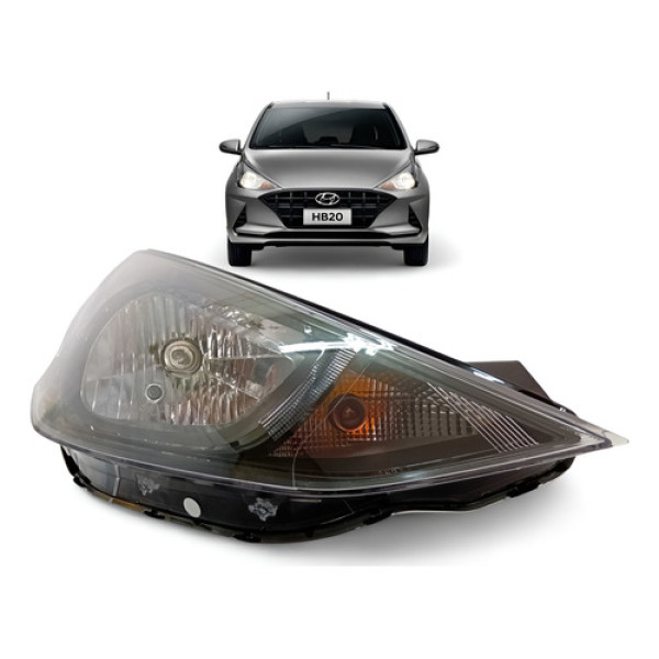 Farol Hyundai Hb20 Direito 2020 2021 Original Direito/passageiro