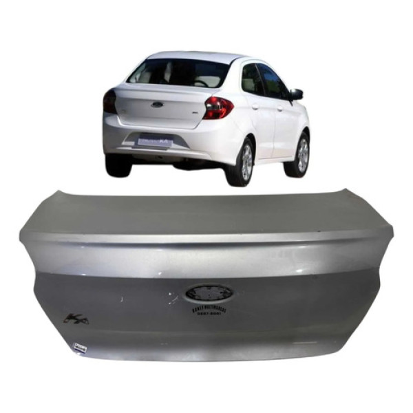 Tampa Traseira Ford Ka Sedan 2015 A 2022 Prateado