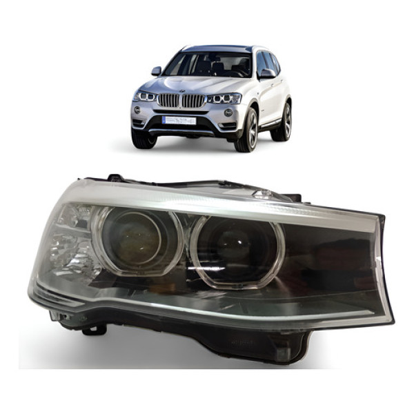 Farol Bmw X3 Led Xenon 9 Pinos Direito 2014 A 2017 Original Direito/passageiro