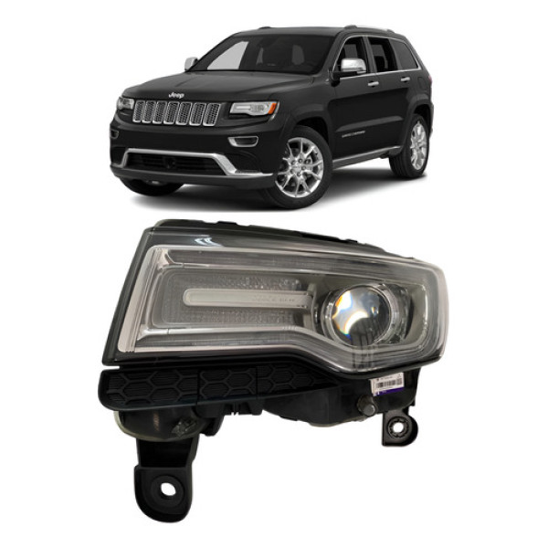 Farol Jeep Grand Cherokee Esquerdo 2014 2015 2016 Original Esquerdo
