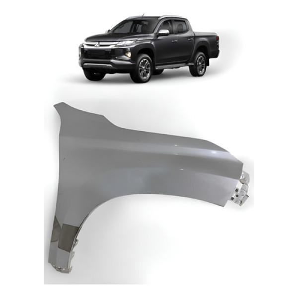 Paralama Mitsubishi L200 Sem Furo Pisca Direito 2021 A 2024