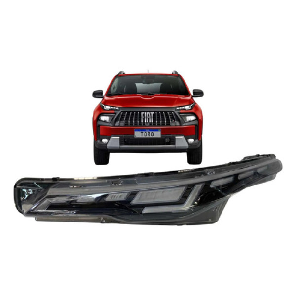 Farol Esquerdo Superior Fiat Toro Full Led 2025 2026 Origina Esquerdo/motorista