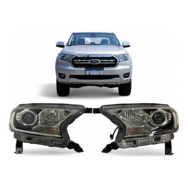 Farol Ford Ranger Xlt Esquerdo 2017 2018 2019 2020 2021 Orig