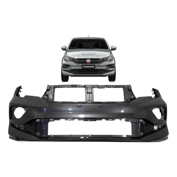 Parachoque Dianteiro Fiat Cronos 2017 A 2022 Original Cinza