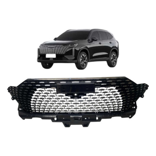 Grade Superior Parachoque Gwm Haval H6 2023 A 2025 Original Preto Brilhante