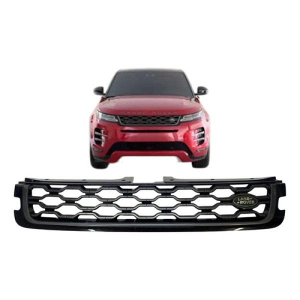 Grade Dianteira Superior Land Rover Evoque 2019 A 2023 Origi Preto Brilhante