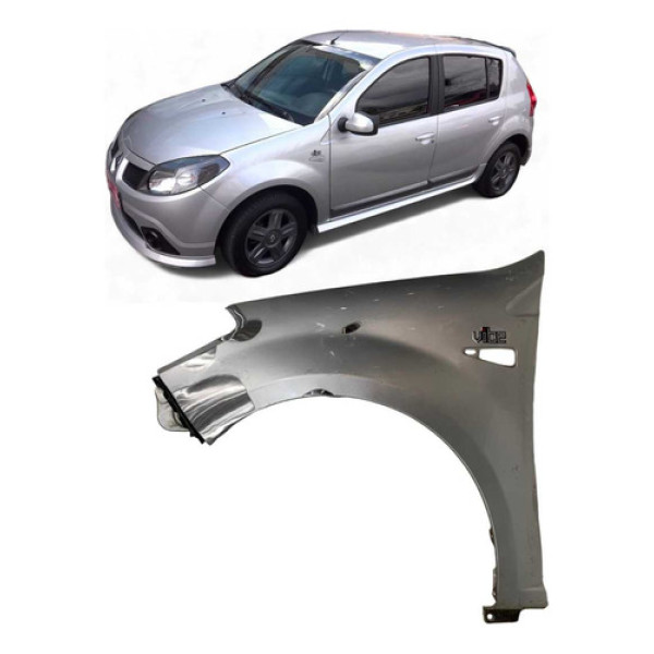 Paralama Renault Sandero Esquerdo 2007 A 2012 Usado Original