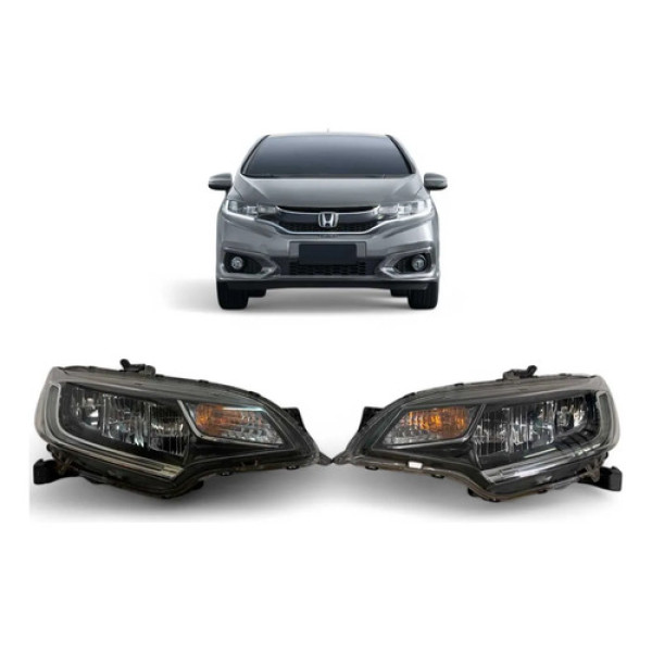 Farol Honda Fit Full Led Esquerdo 2019 A 2022 Original Esquerdo/motorista