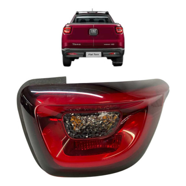 Lanterna Traseira Direita Fiat Toro 2016 A 2023 Original Direito/passageiro Vermelho