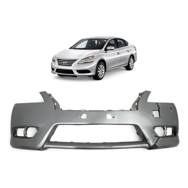 Parachoque Dianteiro Nissan Sentra 2014 2015 2016 Original Prata