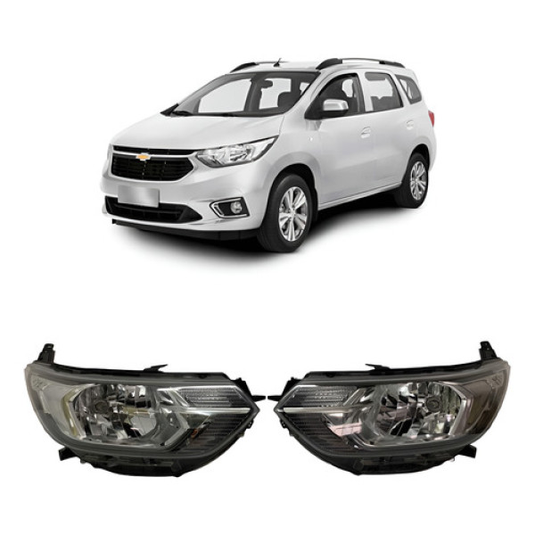 Farol Chevrolet Spin C/ Led Direito 2019 A 2023 Original Direito/passageiro