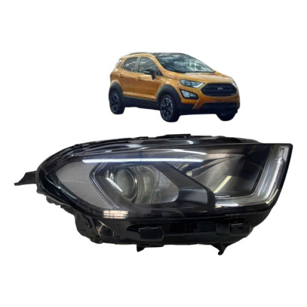 Farol Direito Ford Ecosport 2018 A 2021 C/led Direito/passageiro