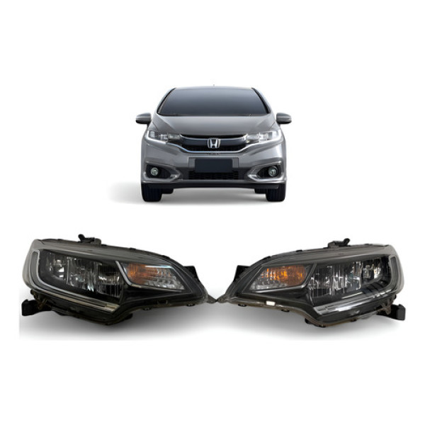 Farol Honda Fit Full Led Esquerdo 2019 A 2022 Original Esquerdo/motorista