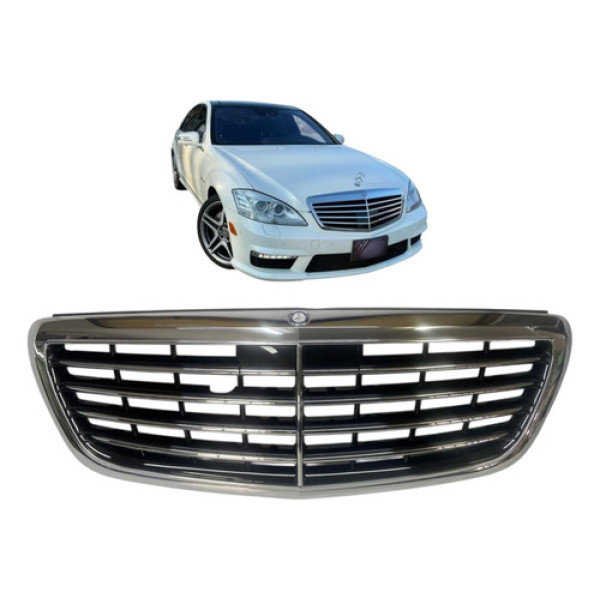 Grade Central Dianteira Mercedes S63 S500 Amg 2011 A 2016 Cromado Brilhante