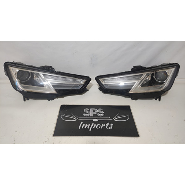 Farol Esquerdo Audi A4 Tfsi Led Xenon 2016 A 2019 Original Esquerdo