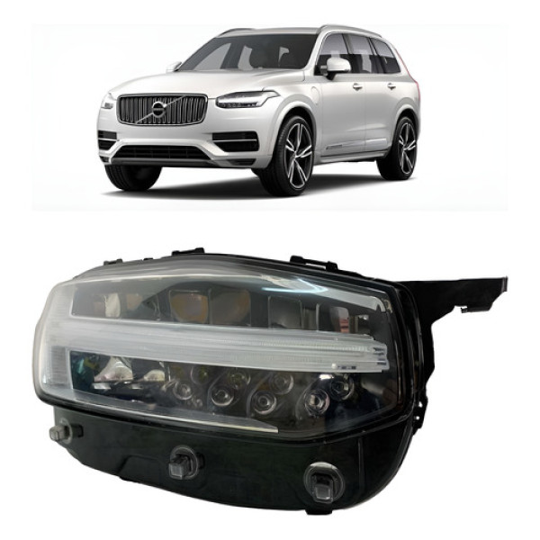 Farol Volvo Xc90 Direito 2019 2020 2021 2022 Usado Original Direito