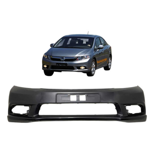 Parachoque Dianteiro Honda Civic 2012 A 2016 Original Cinza