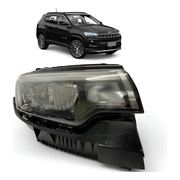 Farol Jeep Compass Full Led Direito 2022 2023 2024 2025 Orig Direito/passageiro