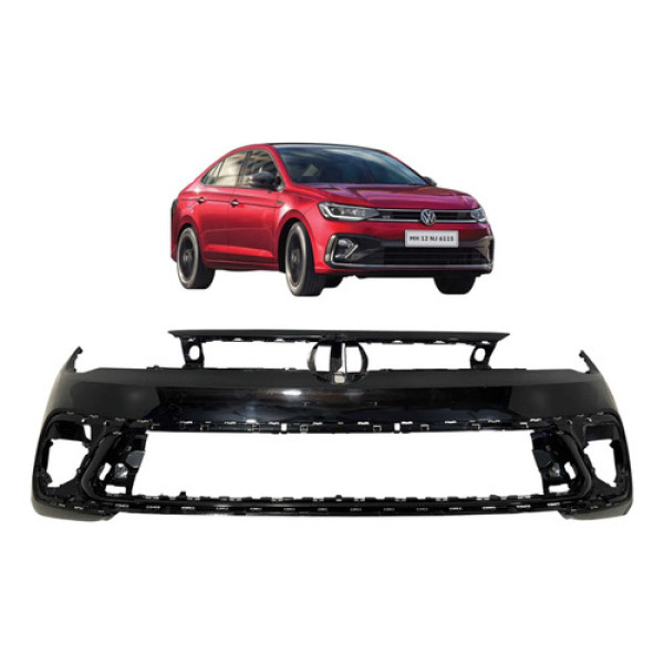Parachoque Dianteiro Volkswagen Polo Virtus 2023 A 2025 Orig Preto