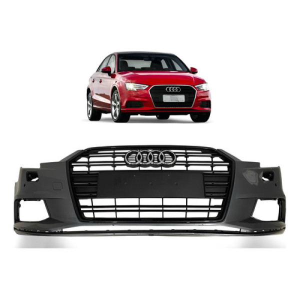Parachoque Dianteiro Audi A3 Sedan 2016 A 2020 Original Cinza
