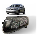 Farol Renault Sandero Logan Esquerdo 2015 A 2018 Original